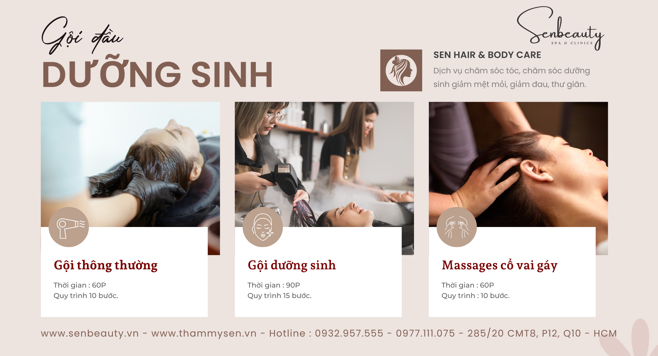 Gội đầu dưỡng sinh kết hợp massage